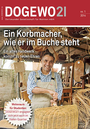 Stuhlflechterei Rattanburg in der DOGEWO Kundenzeitschrift
