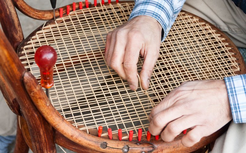 Wiener Geflecht erneuern