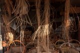 Flechtmaterial wie Binsen und Rattan